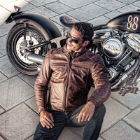 Furygan Vince Brown Leather Jacket 